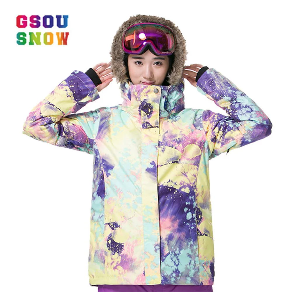 GSOU الثلوج النساء للماء سترة تزلج الفتيات acket للماء تنفس سوبر الدافئة التزلج على الجليد المعاطف يندبروف GSOU الثلوج النساء للماء سترة تزلج الفتيات acket للماء تنفس سوبر الدافئة التزلج على الجليد المعاطف يندبروف