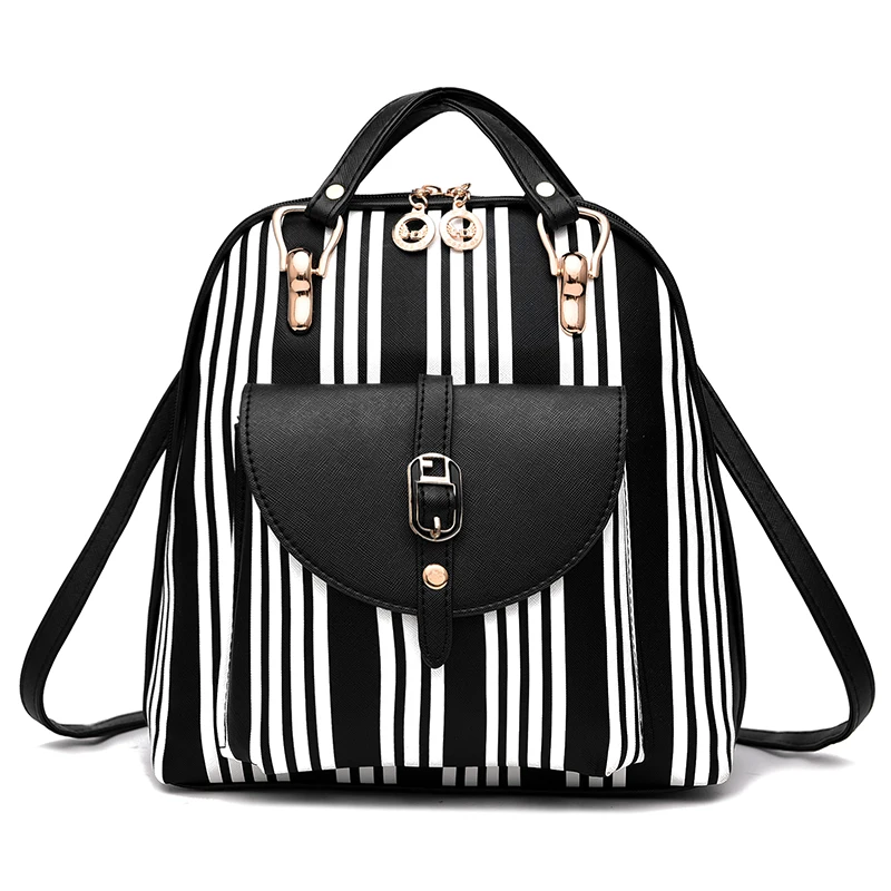 Summer New luxury 2017 Women Backpack with Purse Bag Female PU Leather Embossing High Quality School