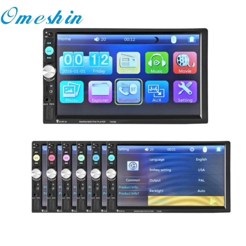 

New Arrival Bluetooth Car Stereo Audio In-Dash Aux Input Receiver SD/USB MP5 Player dr20