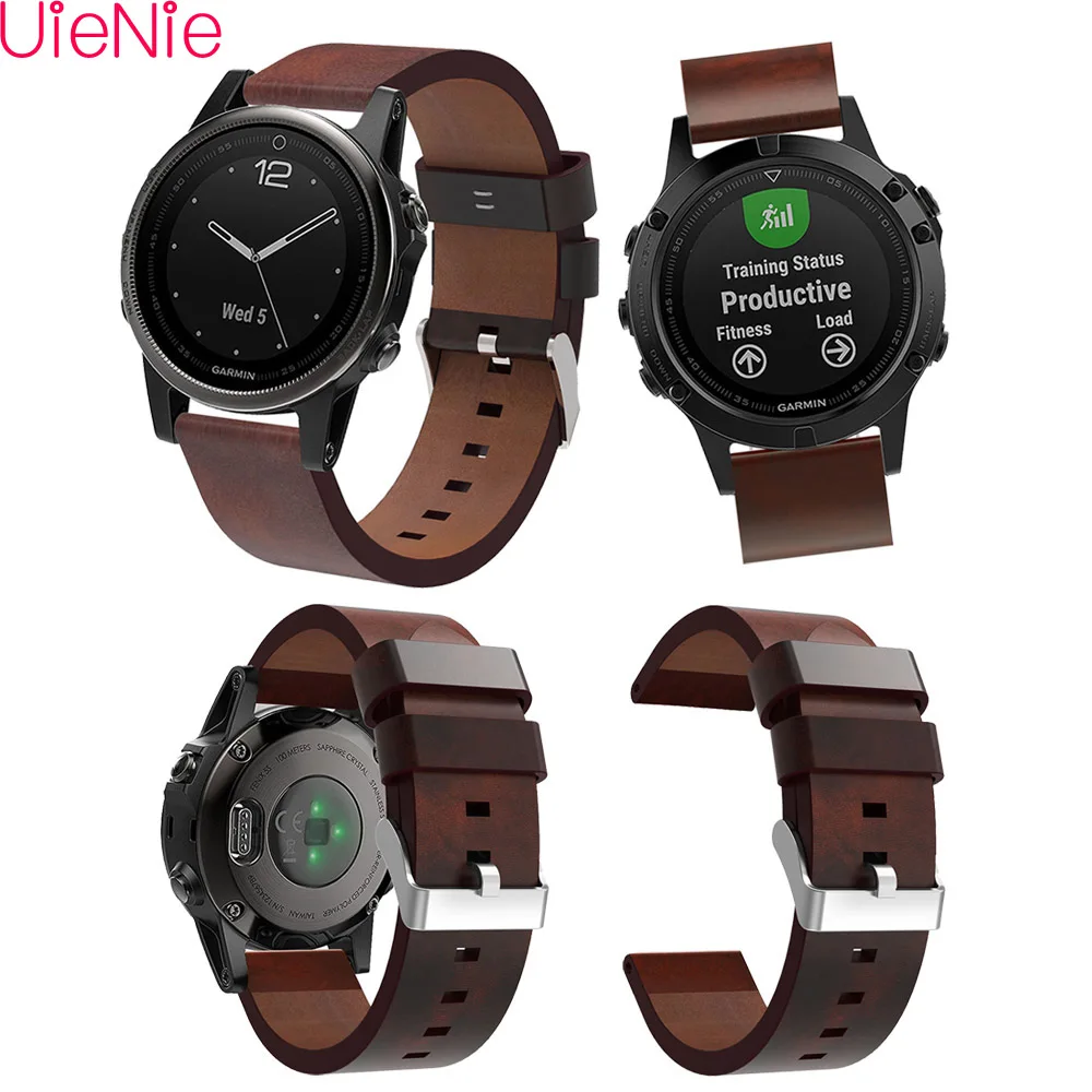 

Luxury Leather Pointed Strap Replacement wriststrap For Garmin Fenix 5S 5S plus GPS Professional Factory Price watch Strap band