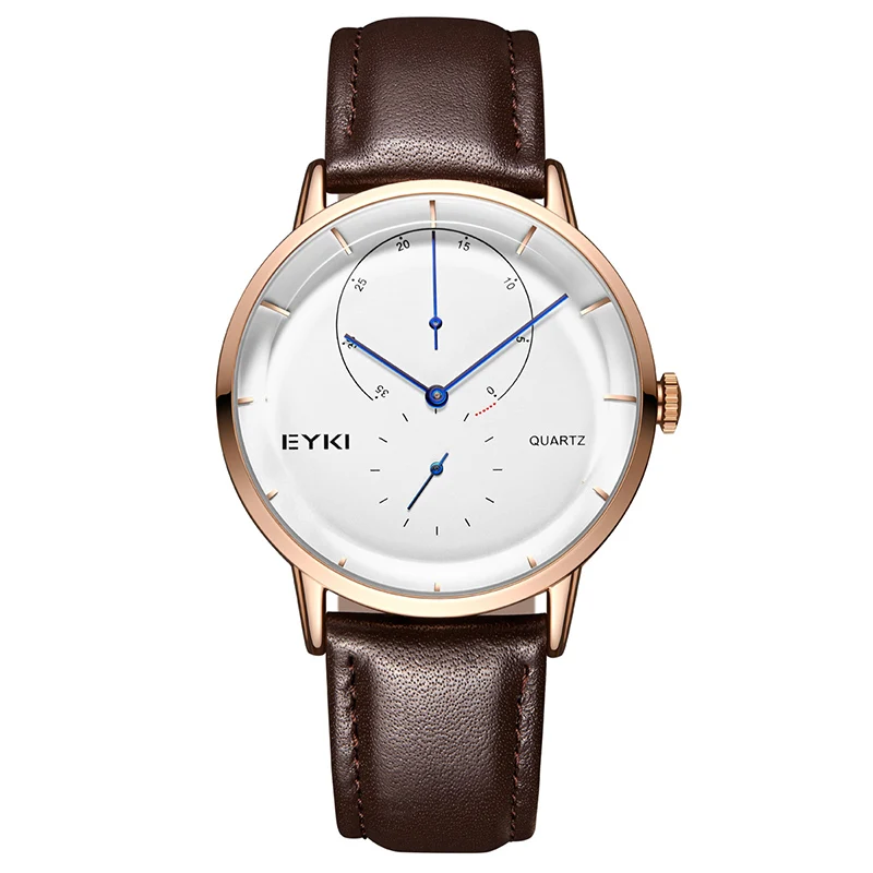 

2018 New Style Alloy Strap Men Watch Independent Seconds Casual Trend Students Waterproof Quartz Relogio Masculino Reloj Hombre