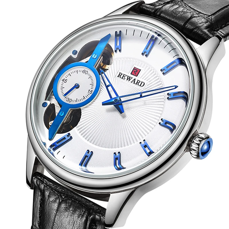 

2019 Men's Deluxe Automatic Watch Belt Hollow Analog Clock New Japanese Movement Top Mechanical Wristwatch relogio masculino