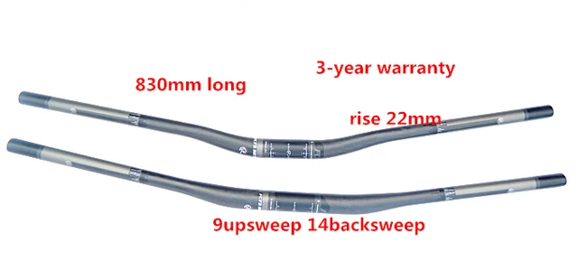 2015 fcfb fw vollcarbon mtb fahrrad carbon lenker 9 upsweep 14 backsweep oder aufstieg 22mm 600 ...