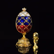 QIFU Новое поступление Россия футбольный стиль faberge яйцо для дома deocr