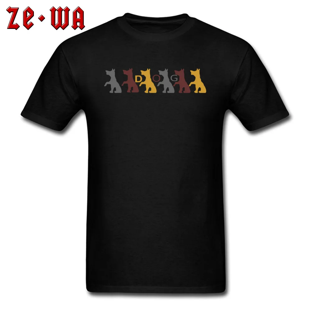 dogs 306499 T-Shirt Design Short Sleeve New Arrival O-Neck Pure Cotton Tops T Shirt comfortable Sweatshirts for Men Summer dogs 306499 black