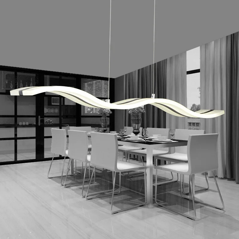 Светодиодный Современный блуждающий разум подвесные светильники, с зажимным приспособление Nordic S акриловый подвесной светильник для помещений столовый обеденный висячие лампы для дома