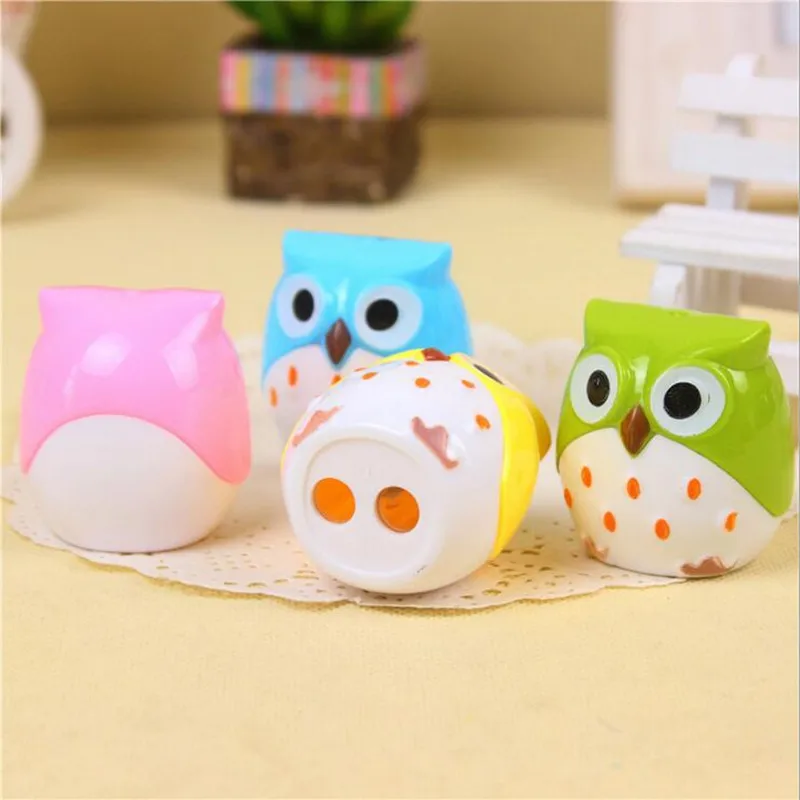 1 шт./лот точилка для карандашей Kawaii сова красочная креативные подарки детей