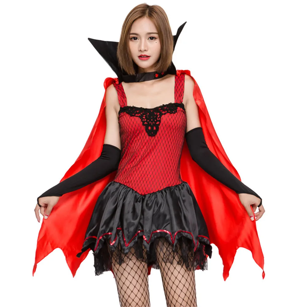 Хэллоуин Пурим сексуальные взрослые женские костюмы вампира викторианские вамп Необычные Вечерние платья ведьмы женские костюмы зомби летучая мышь униформа