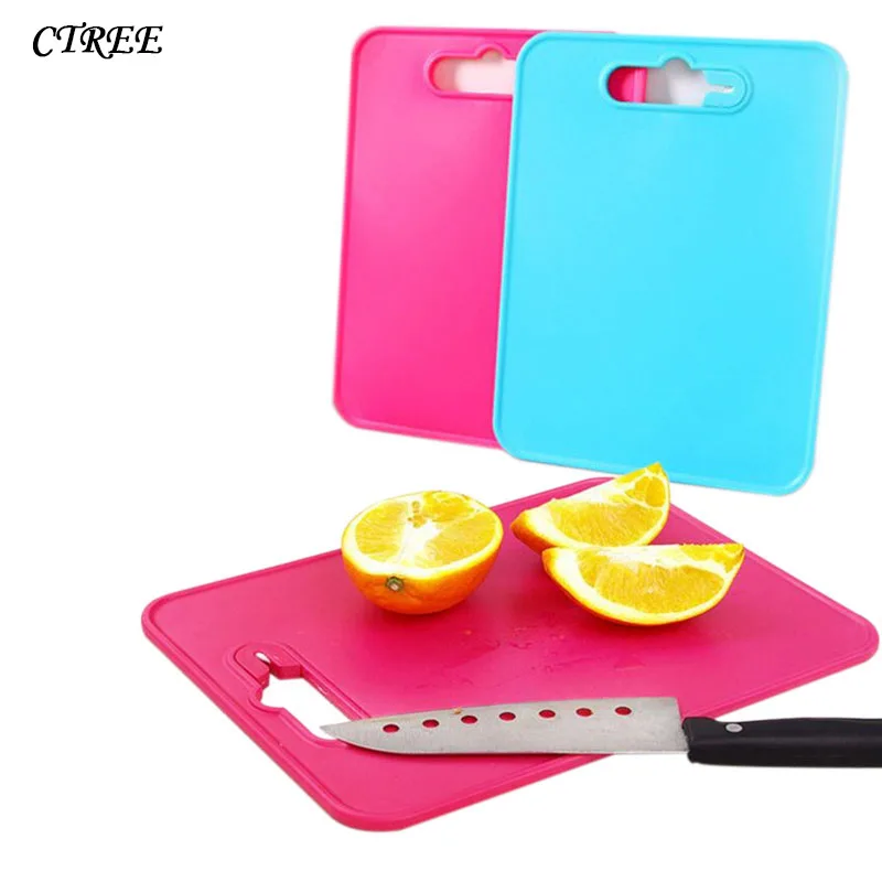 

CTREE Multifunction Hanging Kitchen Chopping Board Antibacterial Plastic Cutting Boards Built Knife Sharpener Kitchen Tools C390