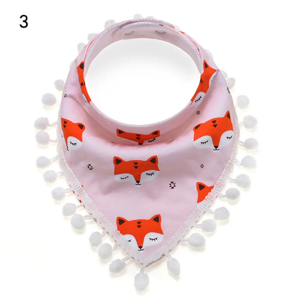 1PC/4PCs Infant Baby Unisex Bibs Feeding Saliva Towel Dribble Triangle Bandana Cute