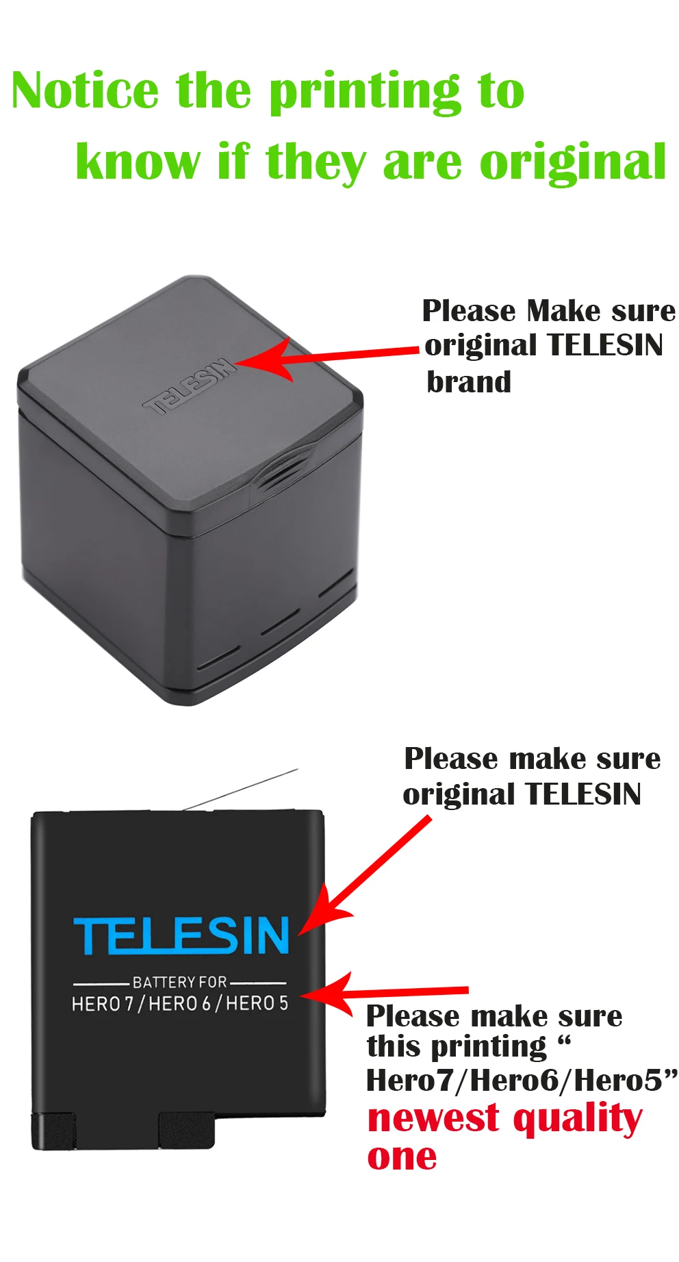 TELESIN-Charger-Battery