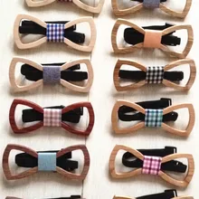 Деревянная бабочка для мужчин дизайнер галстук ручной работы Новинка Мода, креативная личность хип хоп Цветочные Мальчики женские деревянные бабочки