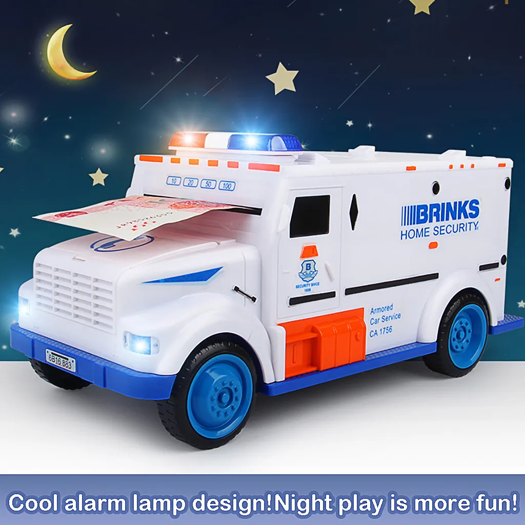 

2019 Kids Toys Cultivate Financial Awareness Boys Education Toy Cash Truck Saving Pot Box Cultivate Children's Saving Money Gift