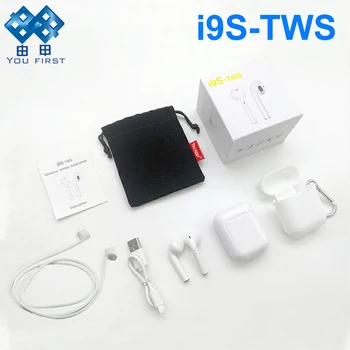 

I9S TWS 2019 Double Wireless Earphone Portable Bluetooth Headset Earbud With Mic For iPhone X 8 7 Plus For Android Mobile Phone