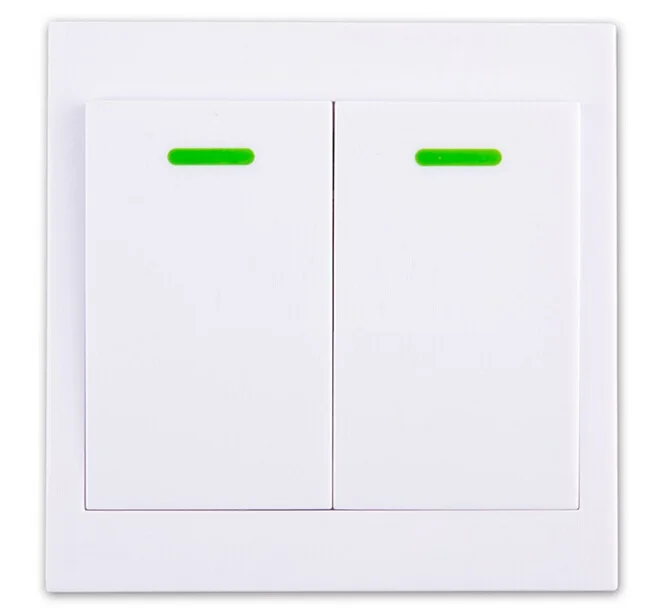 220V wireless remote control switch system 2pc Receiver & 1PC Wall Transmitter smart home Learning code adjustable 315/433MHZ