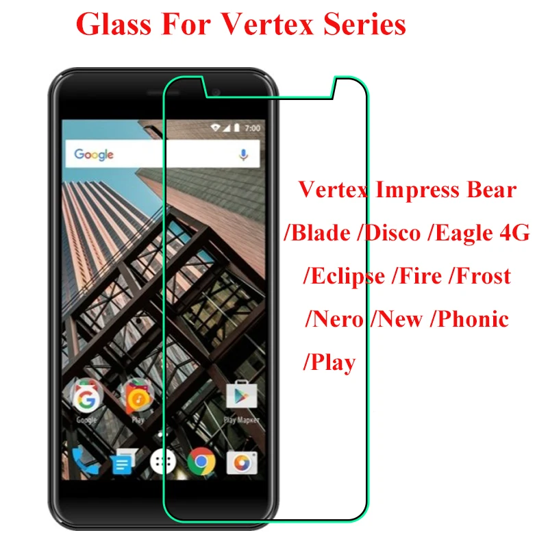 Закаленное защитное стекло Vertex Impress Bear для экрана Vertex Impress Blade Disco Eagle 4G Eclipse Fire Frost Nero New Phonic Play