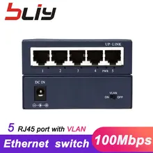 10/100 Мбит/с 5 портов Ethernet коммутатор лучший VLAN DIP коммутатор сетевой коммутатор концентратор Быстрый Ethernet коммутатор маленький размер
