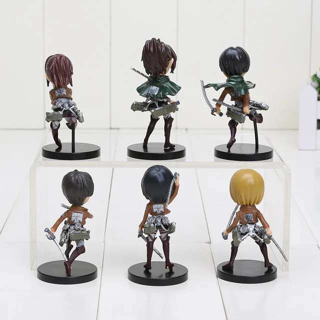 Attack on Titan Action Figures 6 Pcs/set