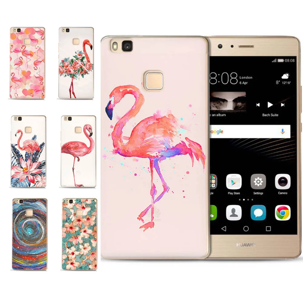 MLCRIYG мягкий чехол для телефона Huawei P9 Lite/P8 Lite/P10 Lite ТПУ с цветными пламени птица в