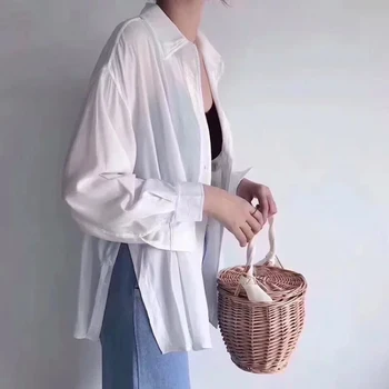 

Fashion Beach Handbags Ladies Hand Bag Tote Travel Clutch 2019 Bohemian Straw Bags Women Summer Wicker Basket Bag