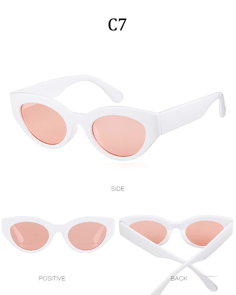 STORY, винтажные женские солнцезащитные очки "кошачий глаз", фирменный дизайн, маленькая красная оправа, Овальные Солнцезащитные очки для женщин, женские очки с покрытием, Lunette