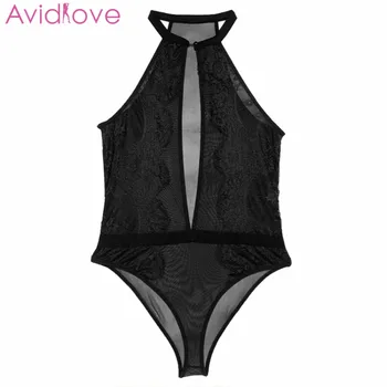 

Avidlove Sexy Lingerie Women One Piece Lace Babydoll Cotton Plus Size Summer Halter Sleepwear Sexy Hot Erotic Sexy Costumes