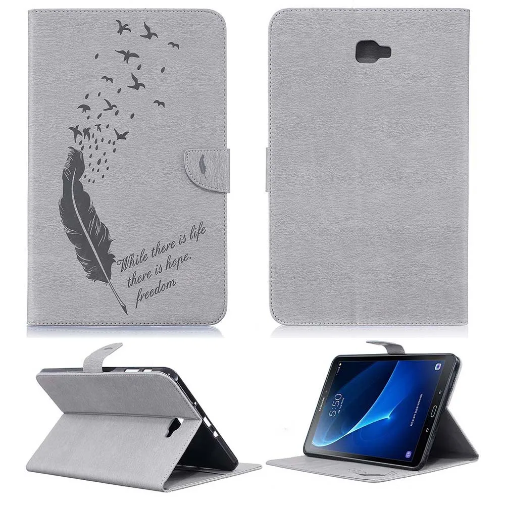 Чехол для samsung Galaxy Tab A A6 10,1 T585 T580 SM-T580 кожаный флип-чехол для планшета умный скрытый спящий Пробуждение