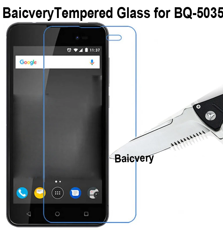 

For BQ BQ-5035 Velvet 5035 Explosion-proof Anti-glare Tempered Glass Screen Protector Film for BQ 5035 BQ5035 5.0 inch