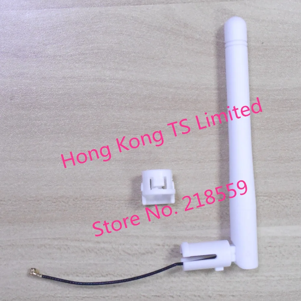 2.4G 2DBI WiFi antenna white buckle Folding with ipex connector | Электроника