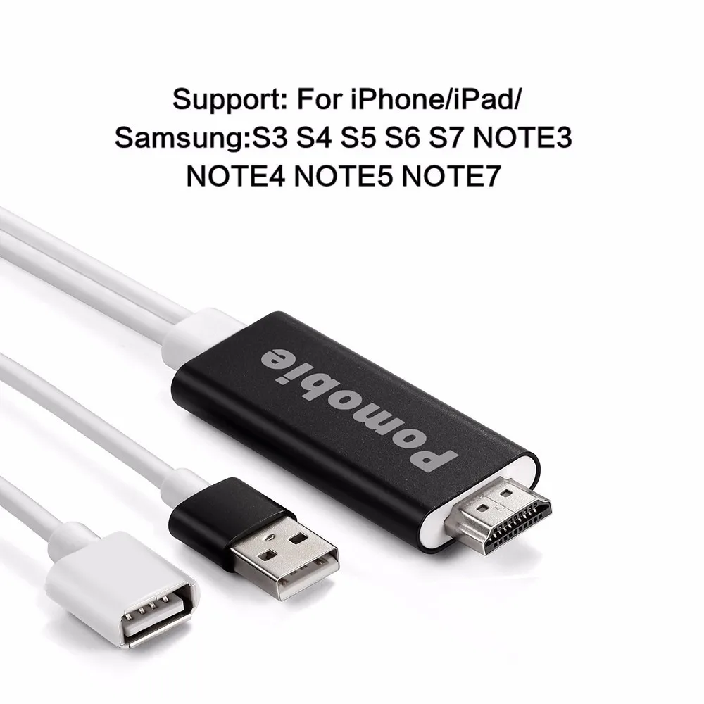 Подключи и играй кабель системы освещения к HDMI HD tv адаптер цифровой av-кабель 1080 P