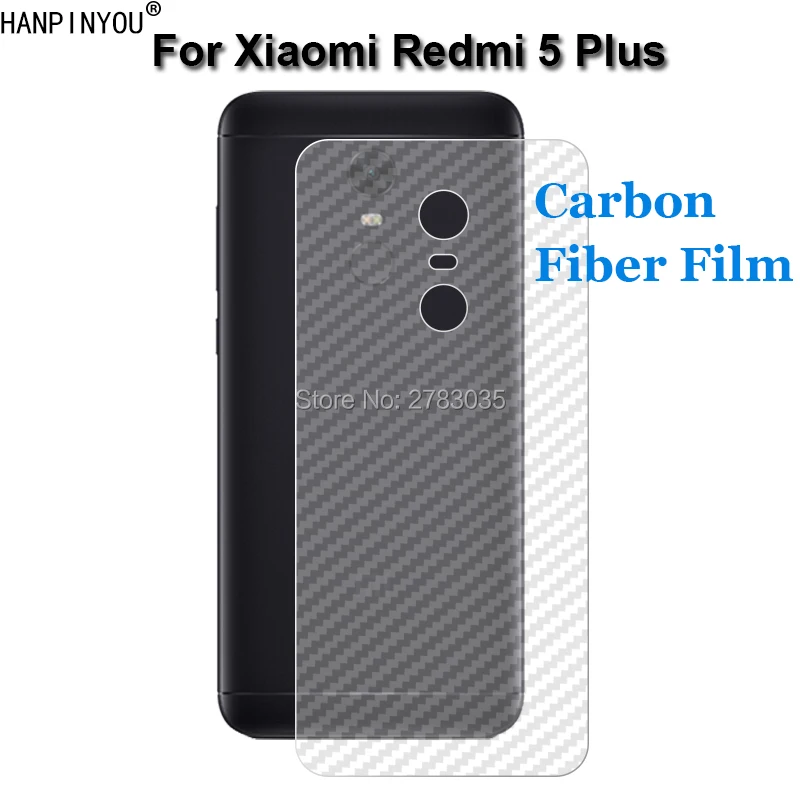 Для Xiaomi Redmi 5 Plus 99 &quotпрочная 3D Защитная пленка для задней панели из углеродного