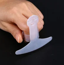 1pcs Smiley Kitchen Gadgets Security Design Food Knife Cut Vegetable Palm Rest Anti-cut Finger Protector Hand Guard (White) 80 food security