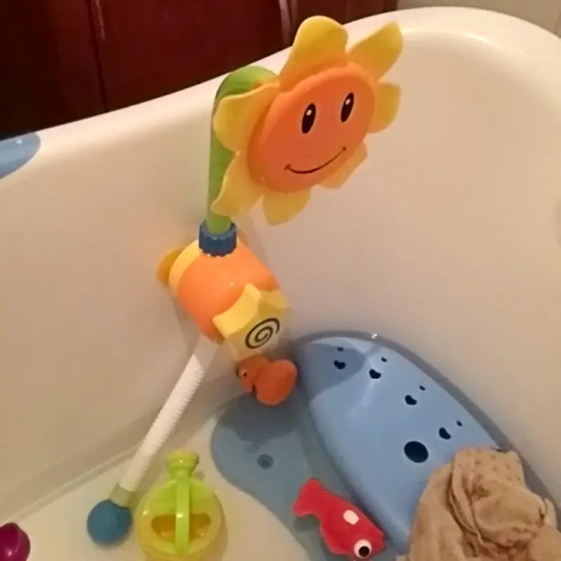 Детские игрушки для ванной для детей смеситель для душа Подсолнух обучающие игрушки для купания плавания Ванная комната Игрушки Летние купальные разные цвета