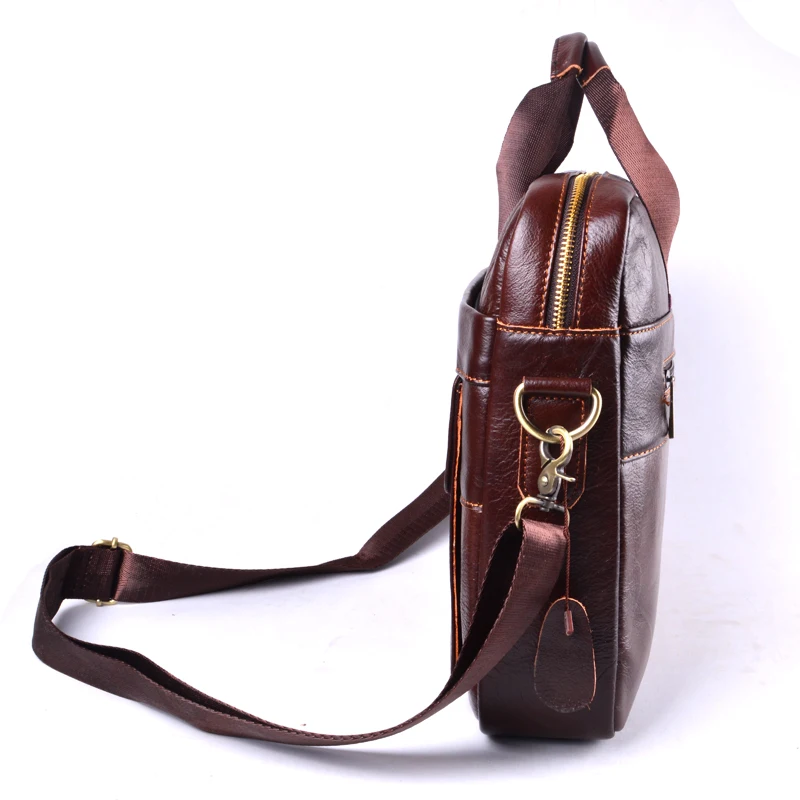AETOO الرجال السفر البني حقيبة جلدية حقيقية LeatherCowhide جلد طبيعي حقيبة لابتوب حقائب جلد البقر الرجال Crossbody حقيبة