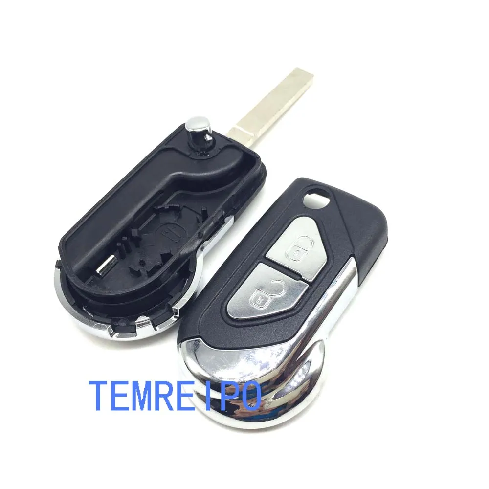 

Replacement keys for peugeot citroen 2 button remote key for c1 c2 c3 c5 c4l peugeot 207 307 308 407 fob Blade without groove