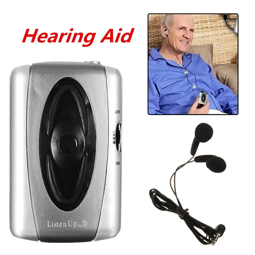 

Portable Sound Amplifier Hearing-Aid Listening Device the Aged Headset Tool
