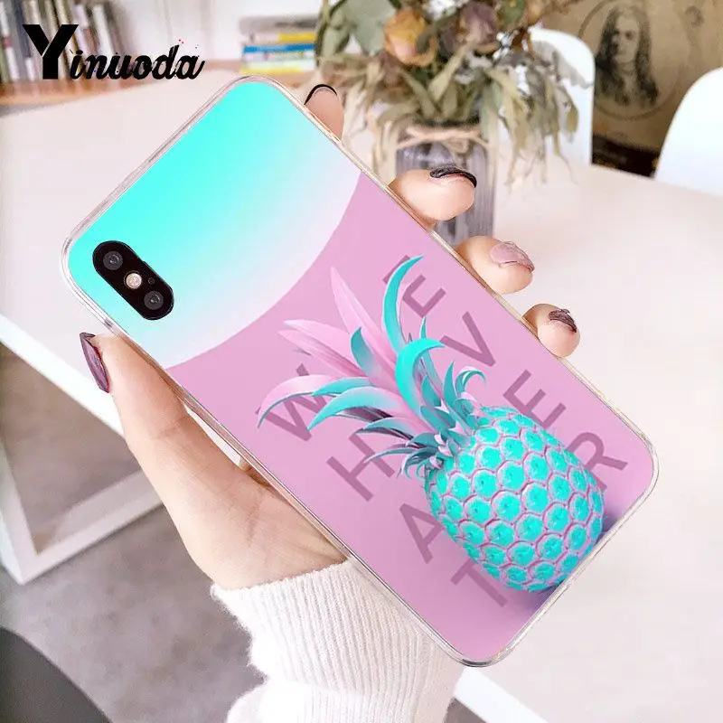 colorful pink gold pineapple