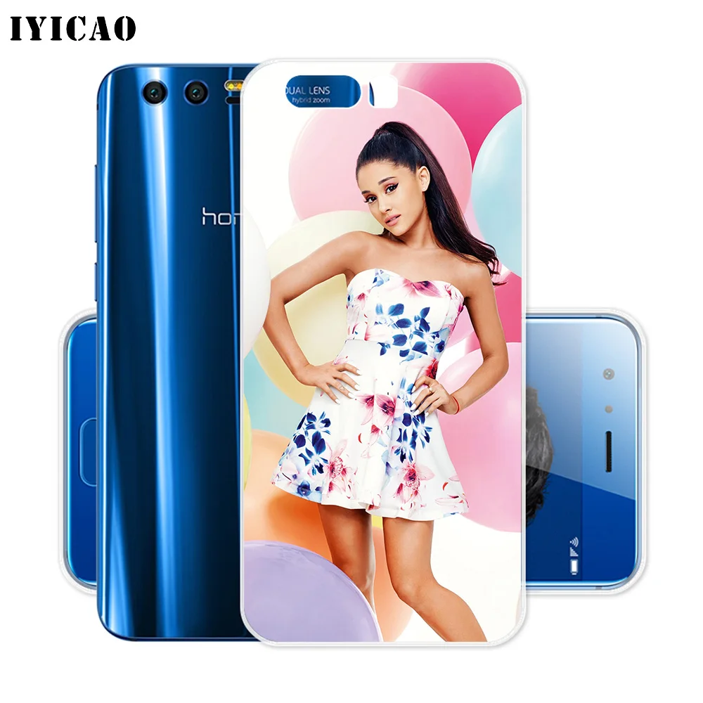 Мягкий силиконовый чехол IYICAO Singer Ariana Grande для Huawei Y9 Y7 Y6 Prime 2018 Honor 8C 8X 8 9 10 Lite 7X 7C 6A 7A