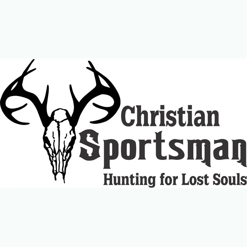 Christian Sportsman Hunting For Lost Souls Religious Wall Sticker