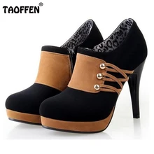 Frauen high heel halb kurzen stiefeletten mode herbst winter boot botas sexy warme damen heels schuhe schuhe P6847 größe 34-42
