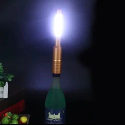 Magic LED Silver Copper Bottle Cover Night Lights Wine Bottle Cap Flash Lights for Home Decor free shipping 20pcs/lot