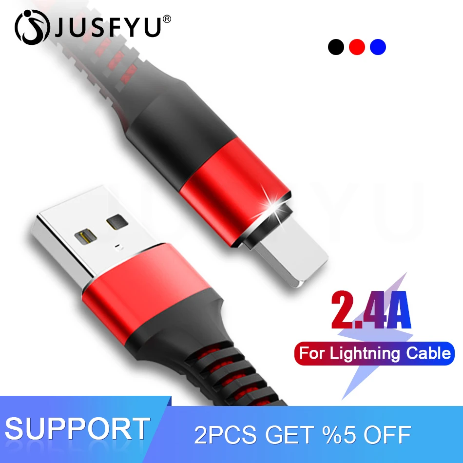 

Micro USB Cable 2.4A Phone Fast Charging Cable USB Type C Cables 1M for iPhone X 8 7 Wire Mobile Phone Fast Charging Data Cord
