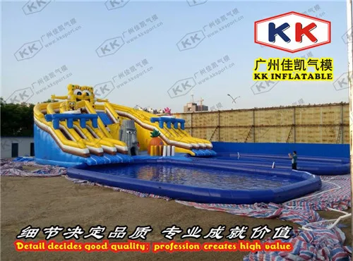 spongebob slip and slide