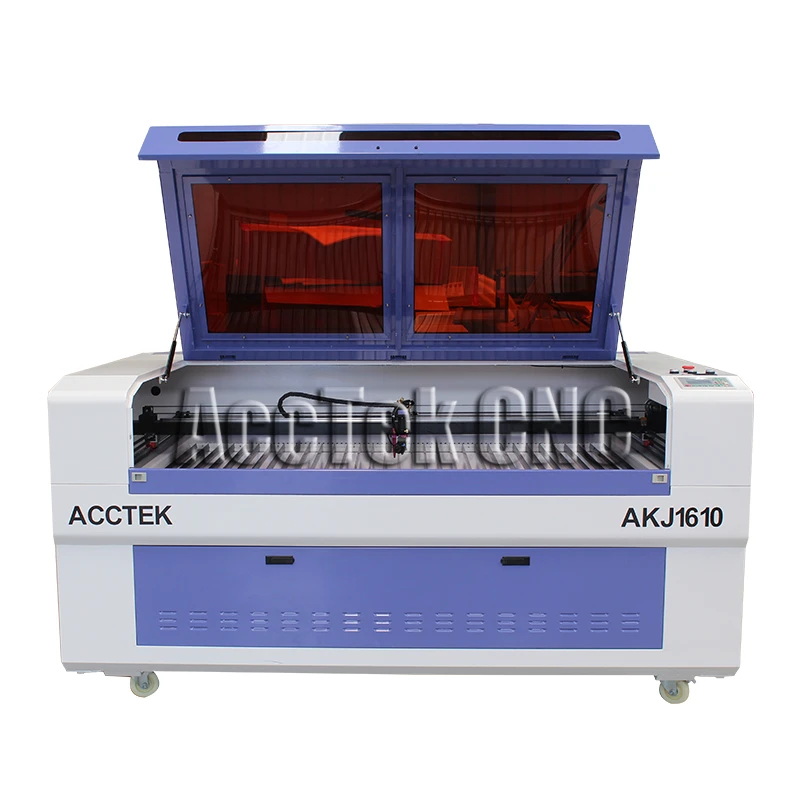 Jinan acctekcnc rubber stamp laser engraving machinein Wood Routers