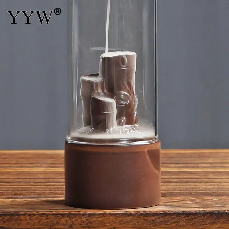 Columnar Backflow Incense Burner Waterfall Censer Oud Incense Cone Holder Incenso Ceramic Incense Aroma Burner Holder Home Decor