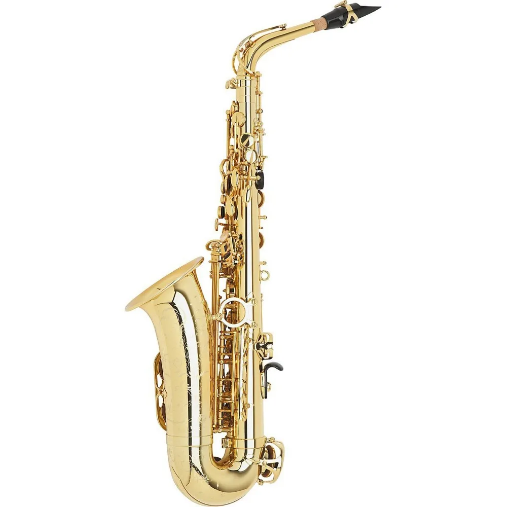 

Saxophone Alto 52JBL Musical Instruments Professional Alto Sax Gold Lacquer Mouthpiece Reeds Neck