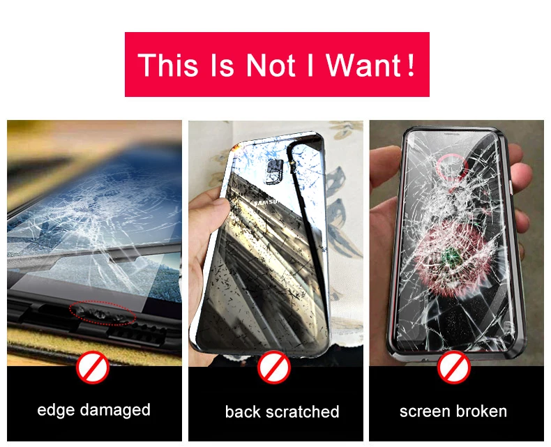 LUPHIE 360 Degree Full Magnetic Case For Samsung Galaxy S9 Plus Note 9 Glass Case (29)