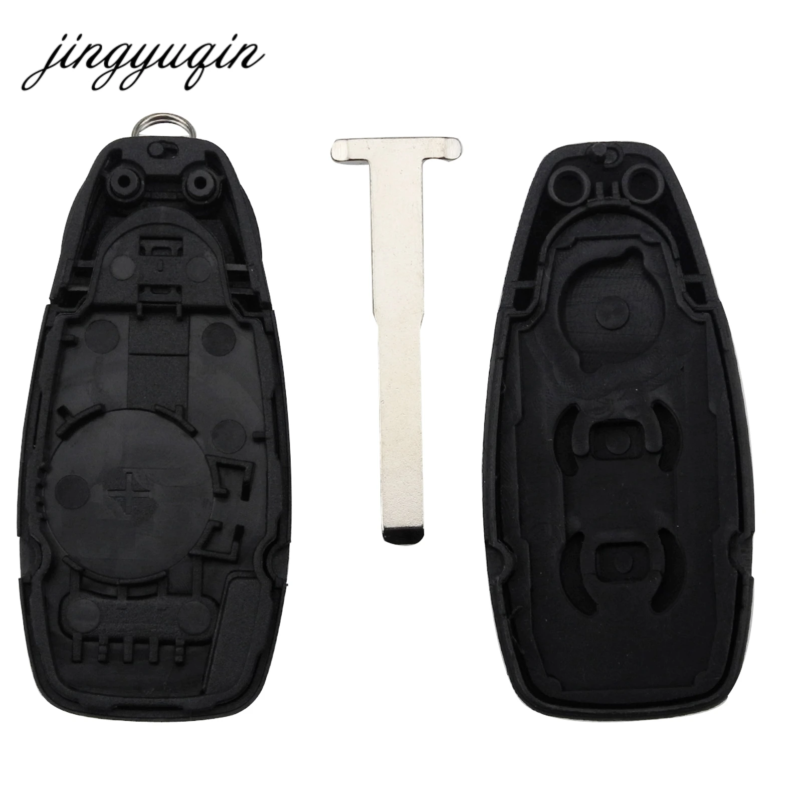 Jinyuqin 3 кнопки дистанционного смарт ключа чехол для Ford Focus C Max Mondeo Kuga Fiesta Titanium FOB