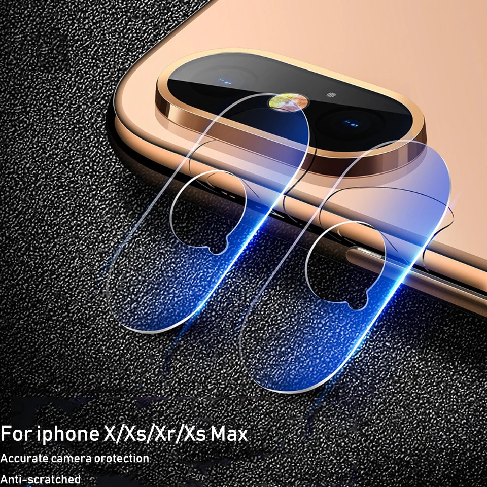 Закаленное стекло для iPhone X XS MAX 8 7 Plus 6 6S PLUS Защитное задней камеры Защитная пленка