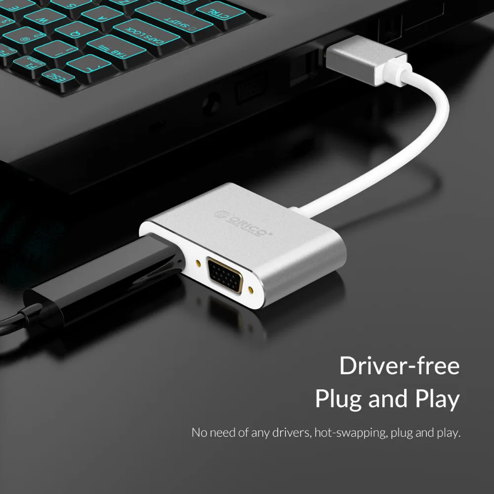MINI DP Male HDMI/VGA Female адаптер ORICO 2 в 1 4K 30 Гц аудио/видео кабель конвертер SY для MacBook Air Pro|
